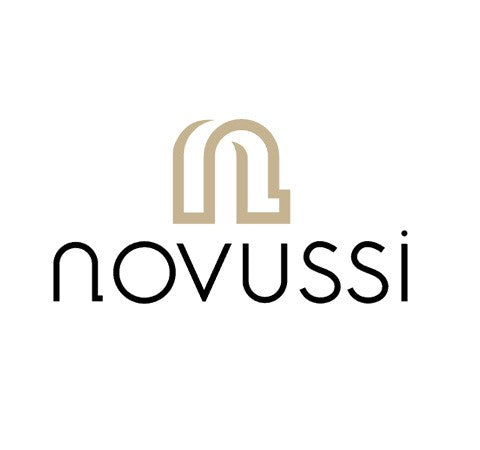Novussi Liverno 90x150 Rattan Dikdörtgen Camlı Masa 6'lı Takım Paris Koltuk Cappucino