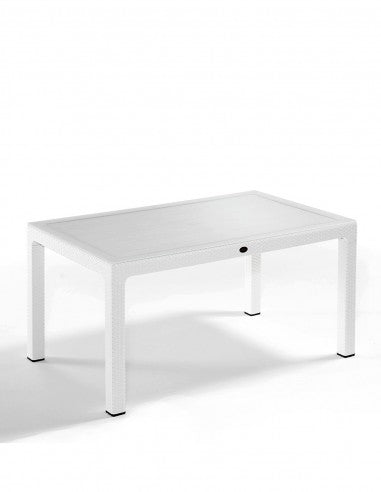 Novussi Liverno 90x150 Rattan Dikdörtgen Camlı Masa 6'lı Takım Paris Koltuk Cappucino